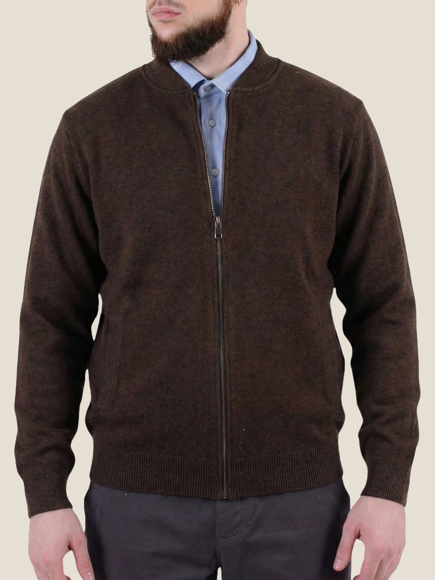 Кардиган коричневий